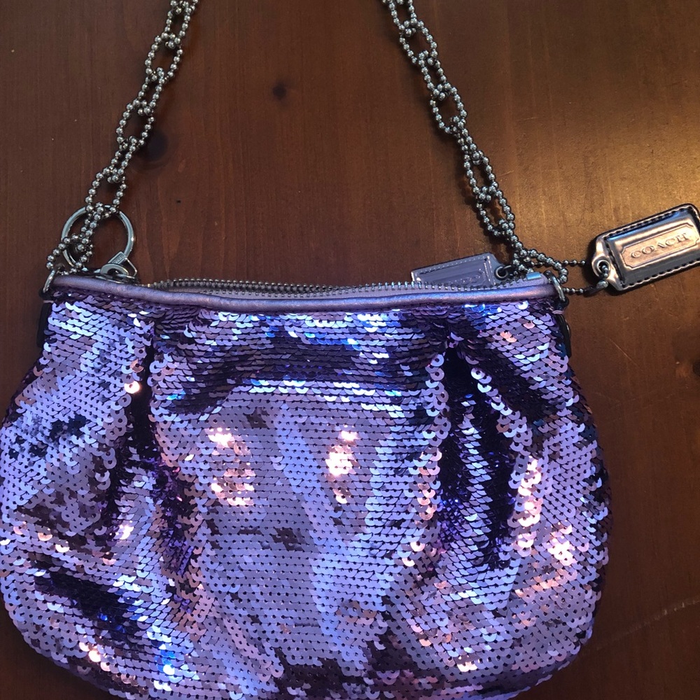 Coach Purple Sparkle Bag